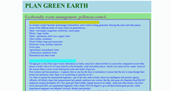 Desktop Screenshot of plangreenearth.org